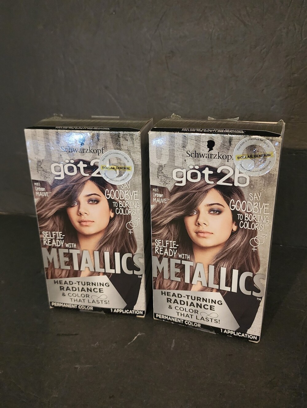 Schwarzkopf GOT2B Metallics Permanent Hair Color M85 URBAN FUCHSIA 5pk New. Box